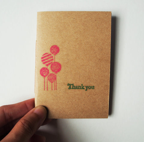 Teacher's Day mini kraft notebooks, Thank You, Appreciation gifts